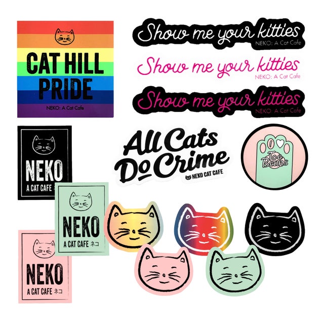 Neko Coffee Cat Planner Sticker Sheet – Robot Dance Battle